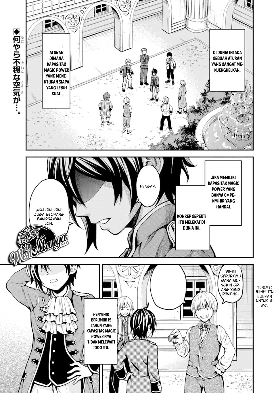 Saisoku Musou no B-kyuu Mahoutsukai: Ippatsu Utareru Mae ni Senpatsu Uchikaesu! Chapter 1.1 - halaman 2