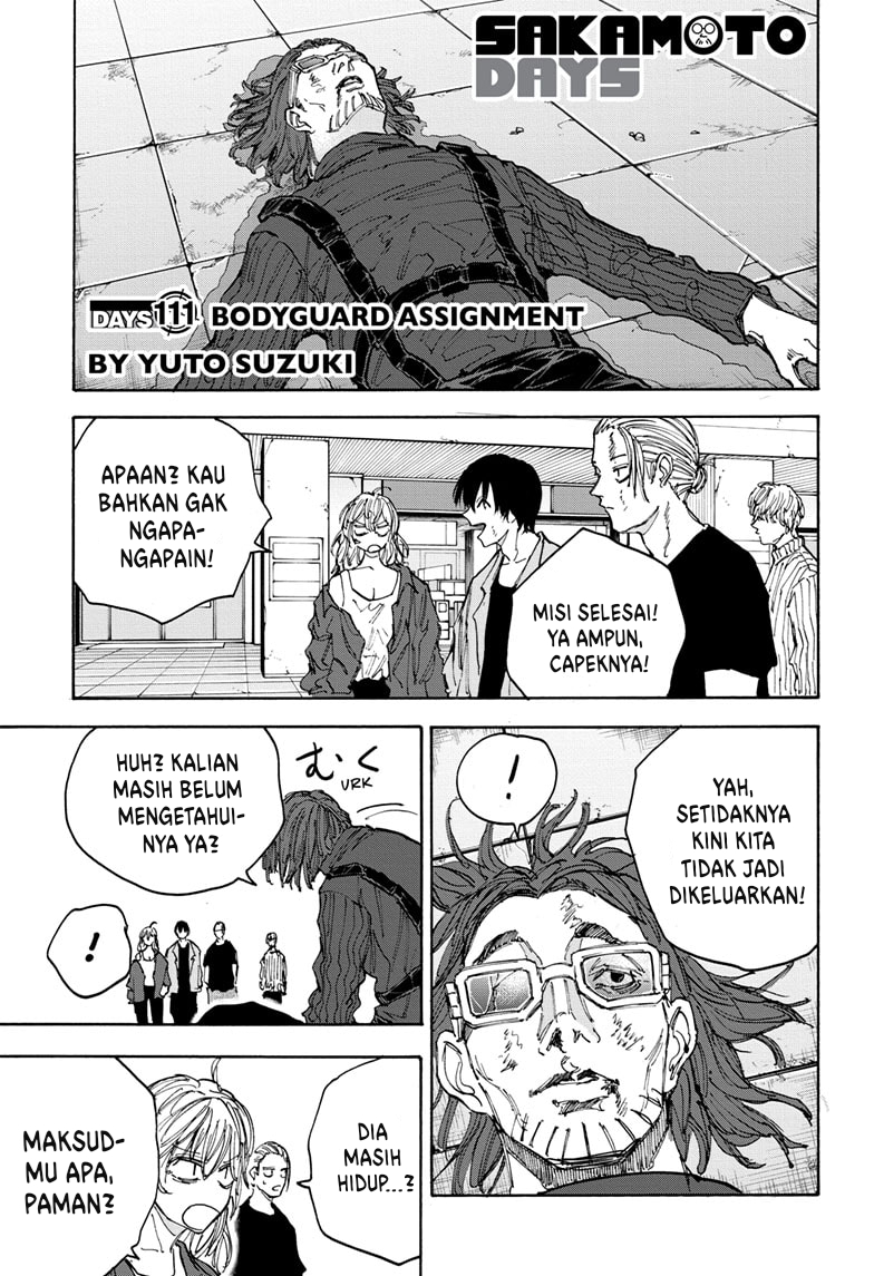 Sakamoto Days Chapter 111 - halaman 2