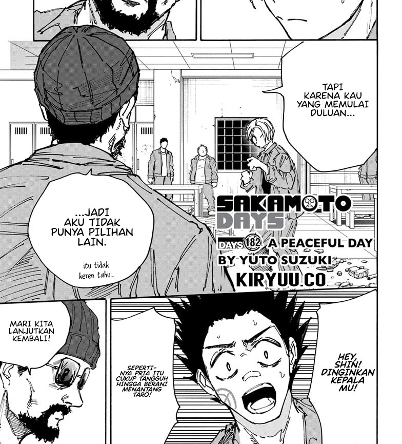 Sakamoto Days Chapter 182 - halaman 3