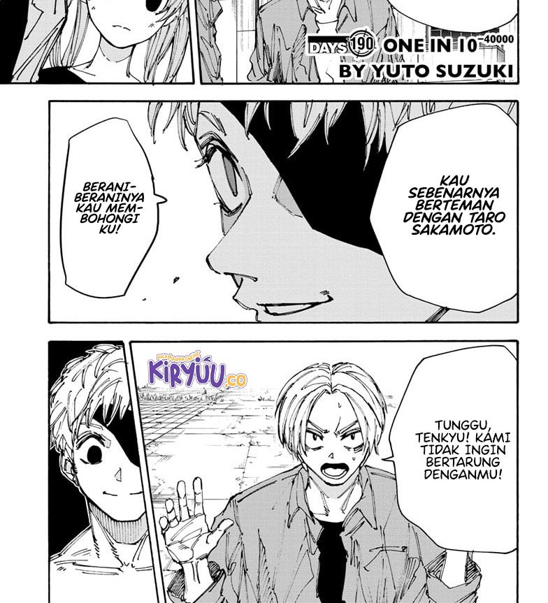 Sakamoto Days Chapter 190 - halaman 3