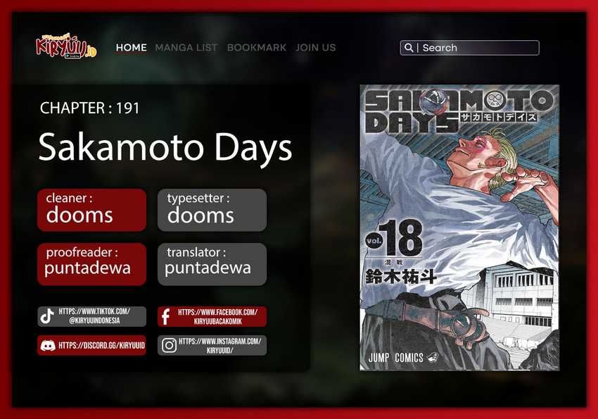 Sakamoto Days Chapter 191 - halaman 1