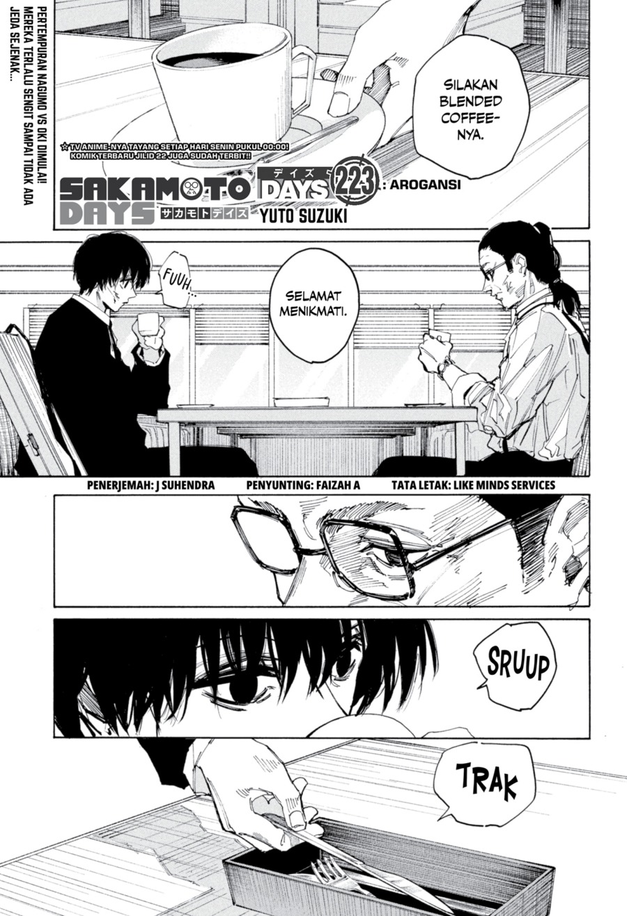 Sakamoto Days Chapter 223 - halaman 1