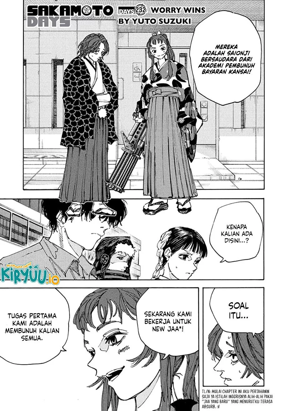 Sakamoto Days Chapter 232 - halaman 2