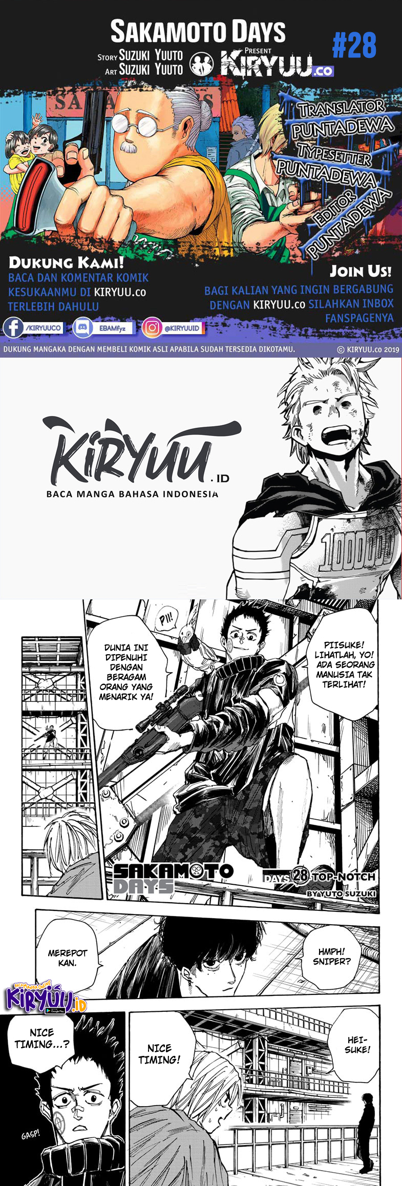 Sakamoto Days Chapter 28 - halaman 1