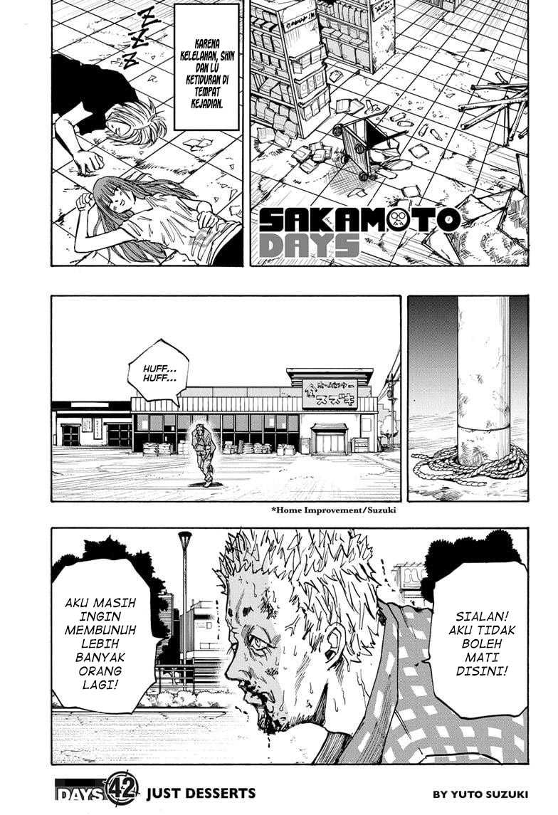 Sakamoto Days Chapter 42 - halaman 4