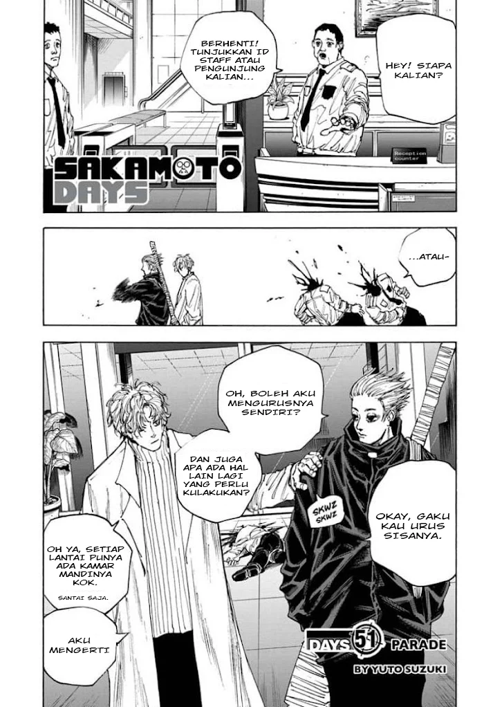 Sakamoto Days Chapter 51 - halaman 2