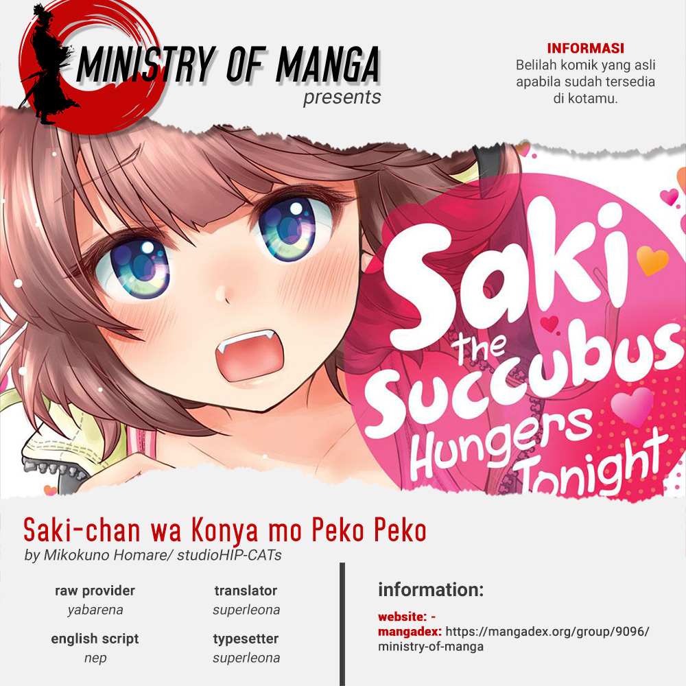 Saki-chan wa Konya mo Pekopeko Chapter 6 - halaman 1
