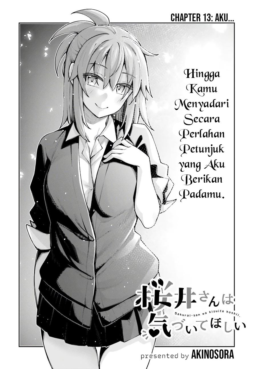 Sakurai-san Wants To Be Noticed Chapter 13 - halaman 7