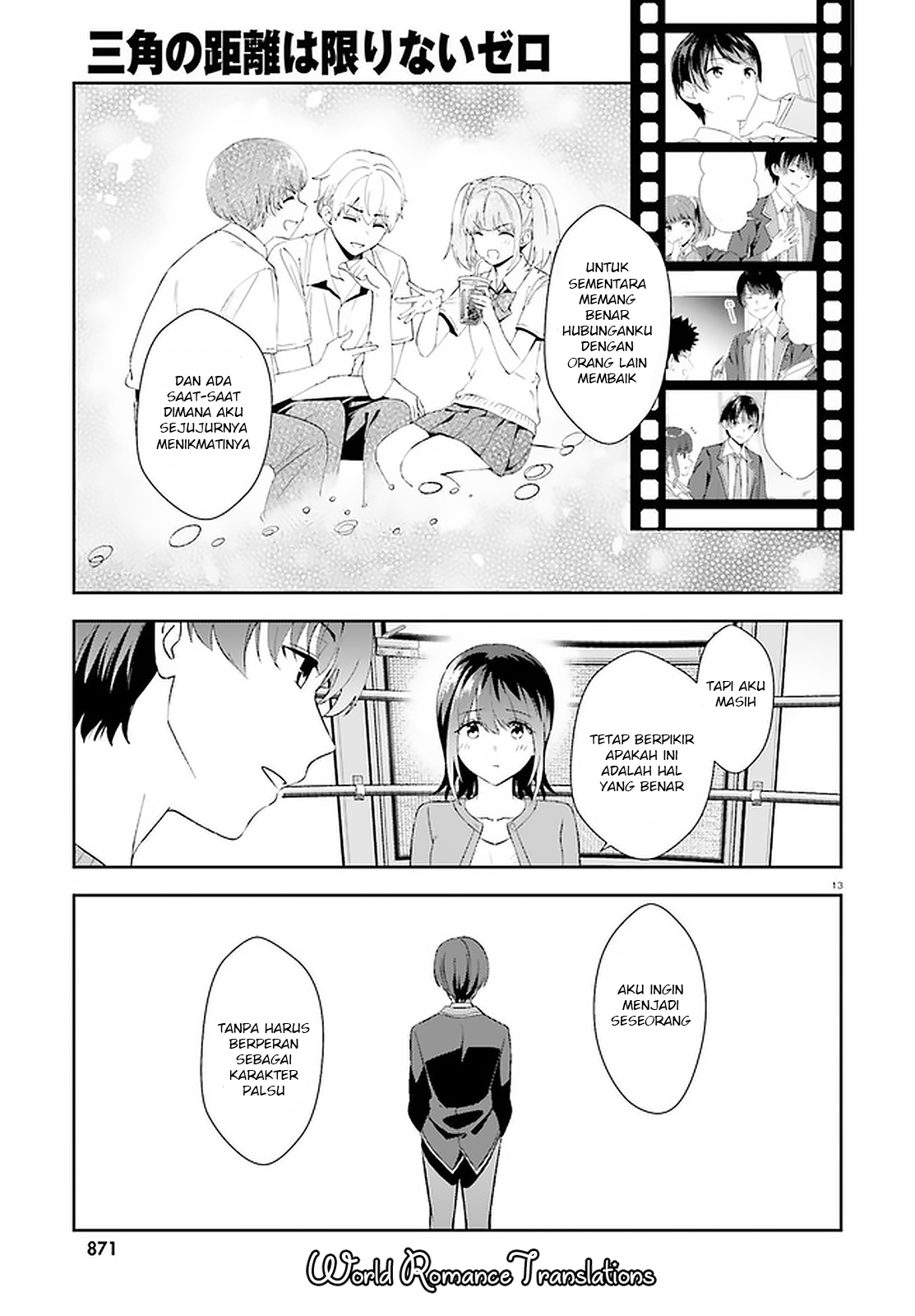 Sankaku no Kyori wa Kagirinai Zero Chapter 12 - halaman 13