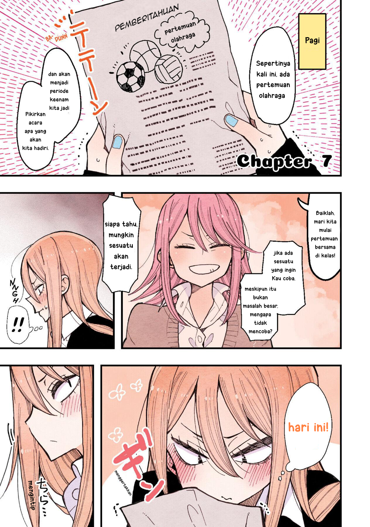 Sanpakugan-chan wa Tsutaetai. Chapter 7 - halaman 2