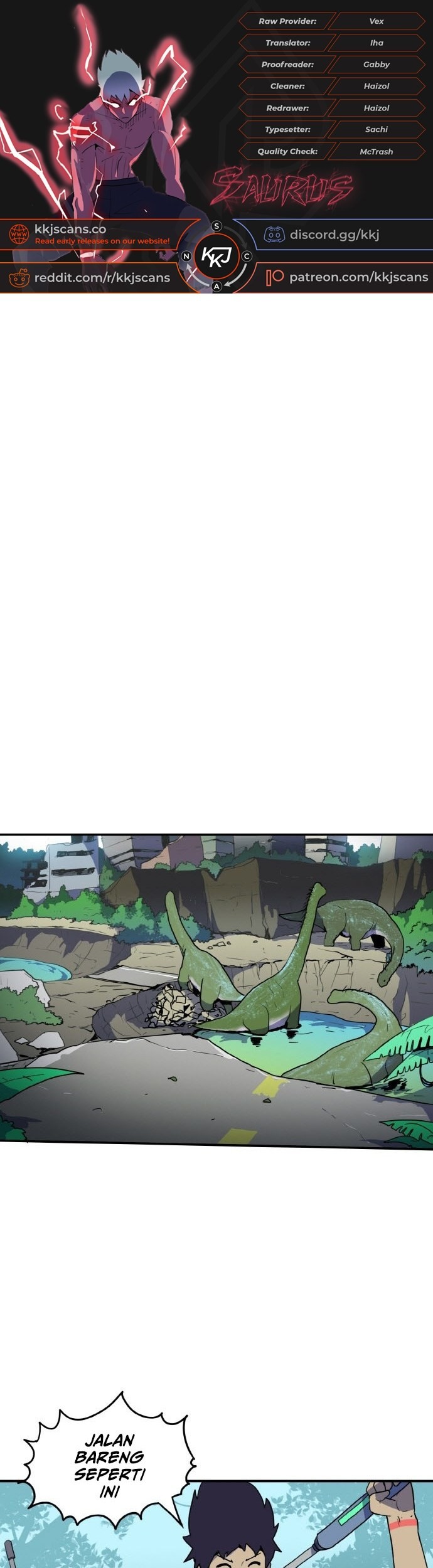 Saurus Chapter 13 - halaman 1