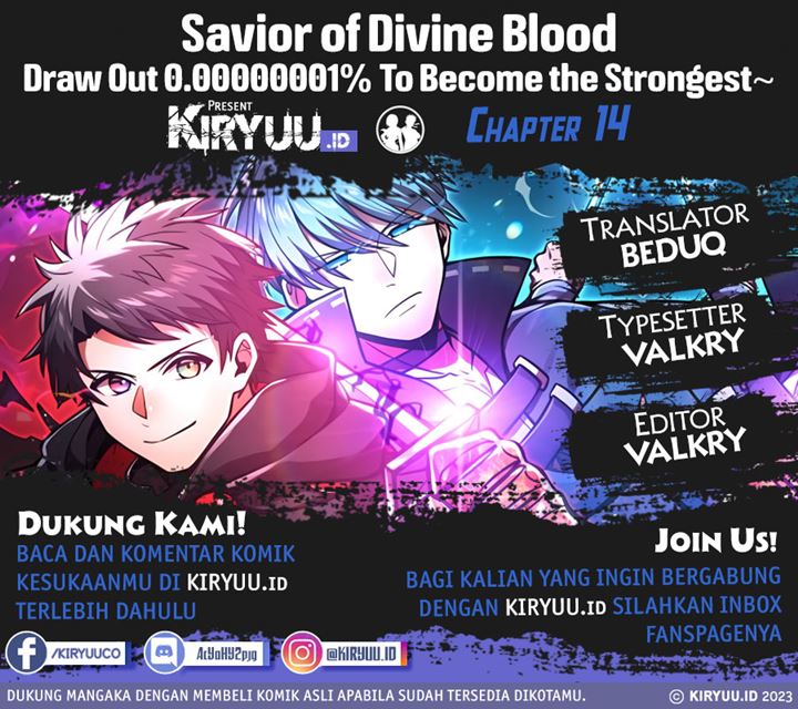 Savior of Divine Blood ~Draw Out 0.00000001% to Become the Strongest~ Chapter 14 - halaman 1