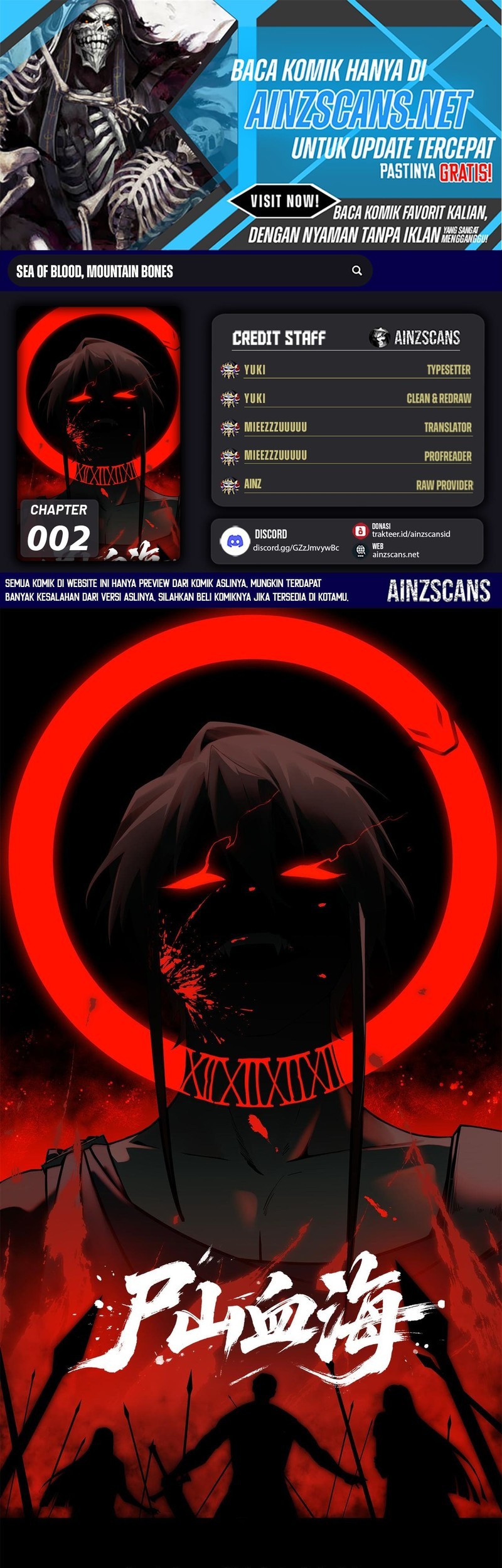 Sea of Blood Mountain of Bones Chapter 2 - halaman 1
