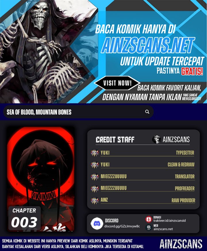Sea of Blood Mountain of Bones Chapter 3 - halaman 1