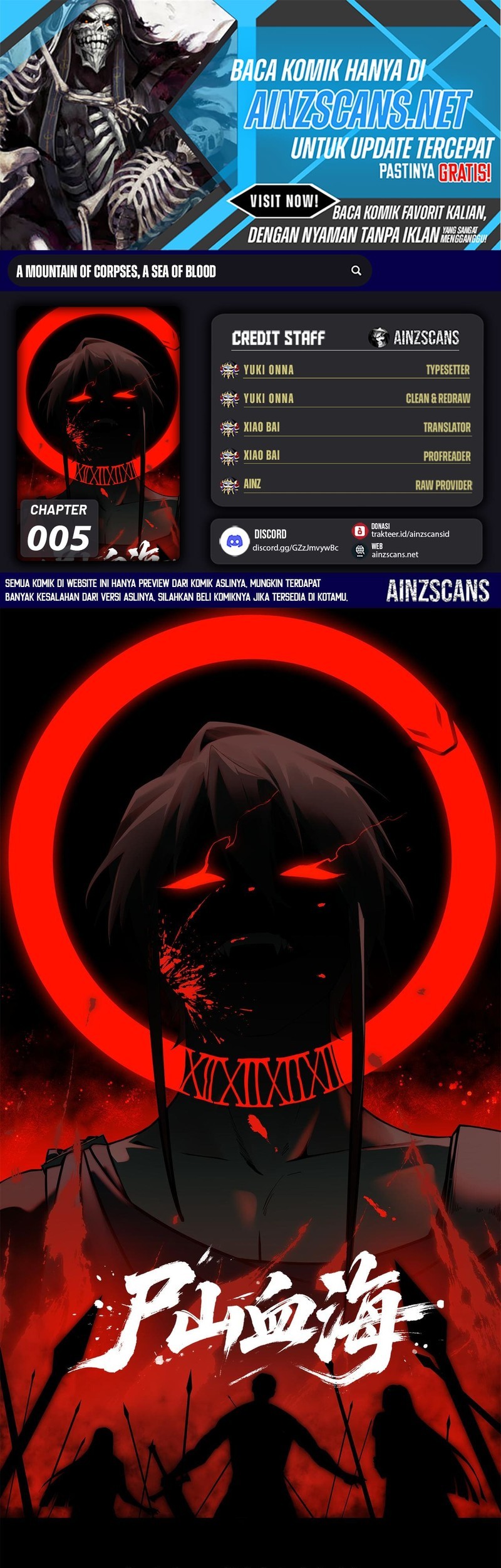 Sea of Blood Mountain of Bones Chapter 5 - halaman 1