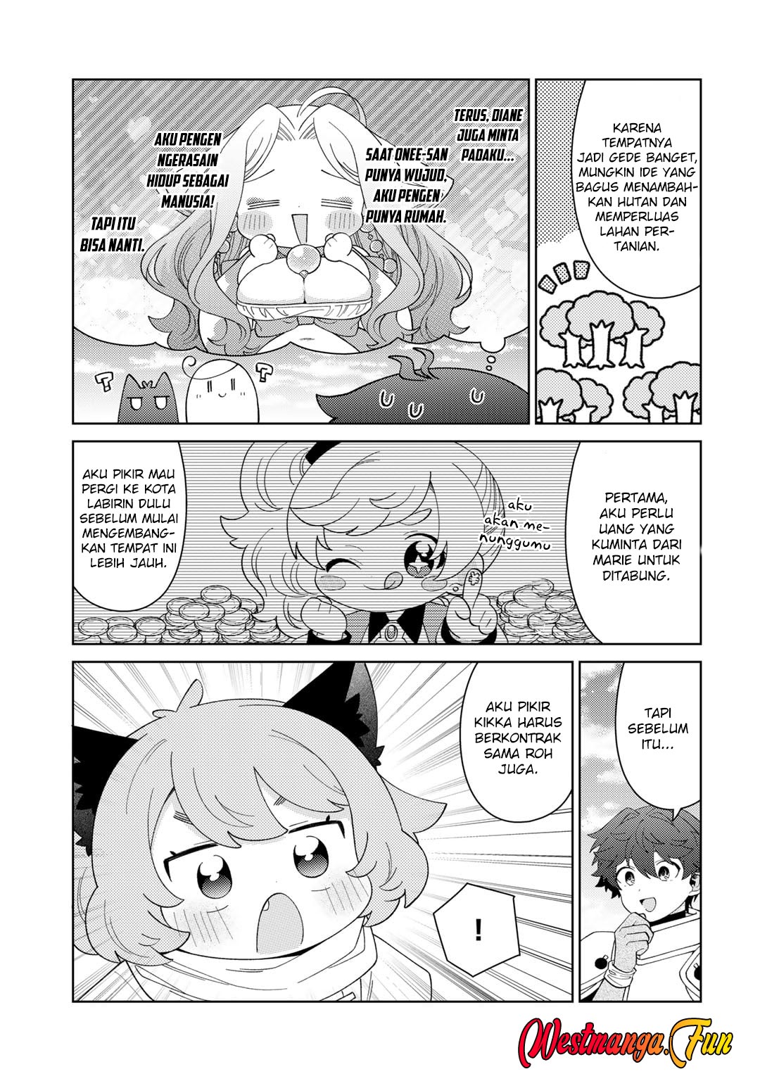 Seirei-tachi no Rakuen to Risou no Isekai Seikatsu Chapter 69 - halaman 17