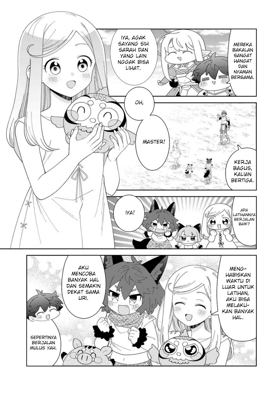 Seirei-tachi no Rakuen to Risou no Isekai Seikatsu Chapter 70 - halaman 9