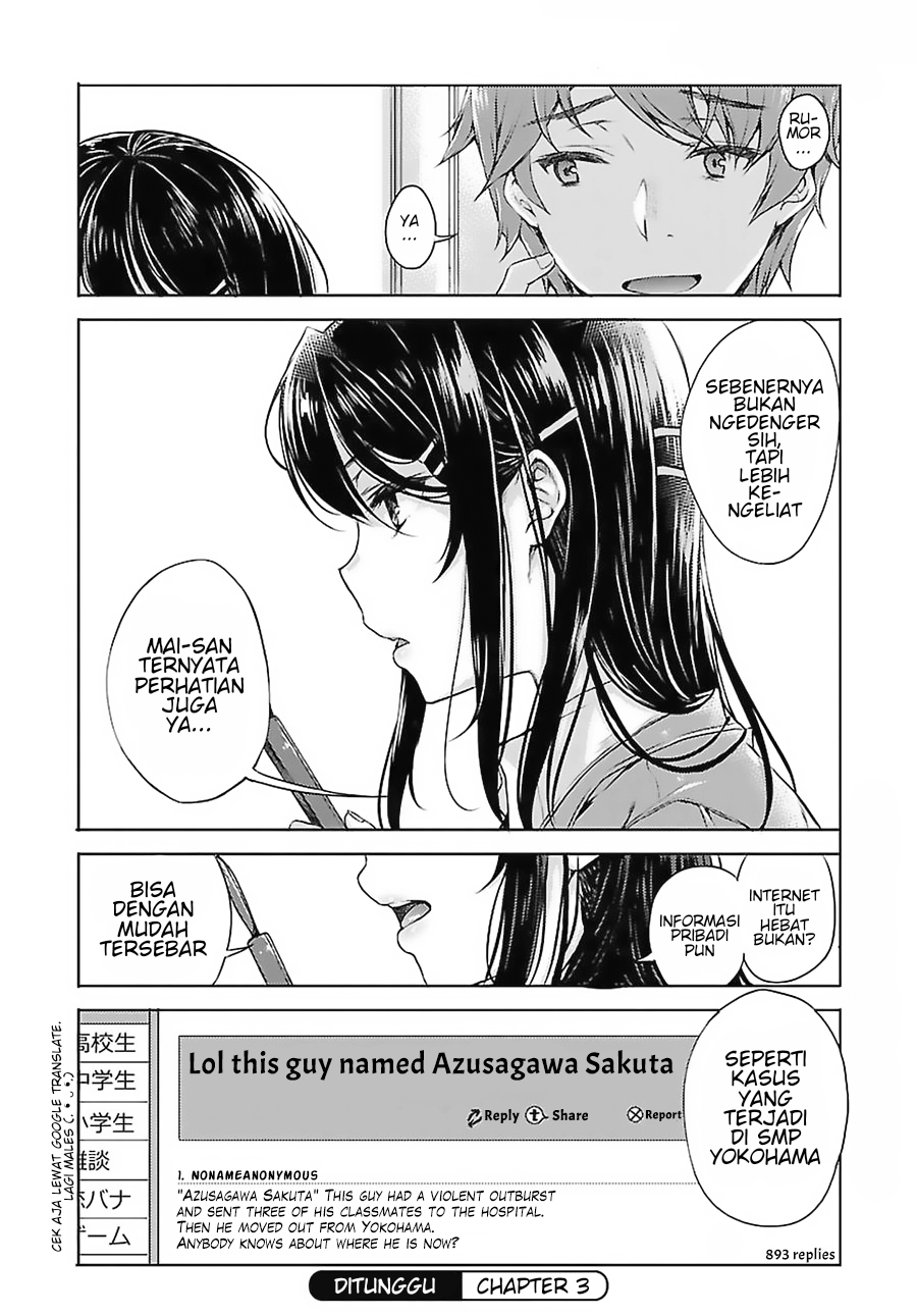 Seishun Buta Yarou wa Bunny Girl Senpai no Yume wo Minai Chapter 2 - halaman 15