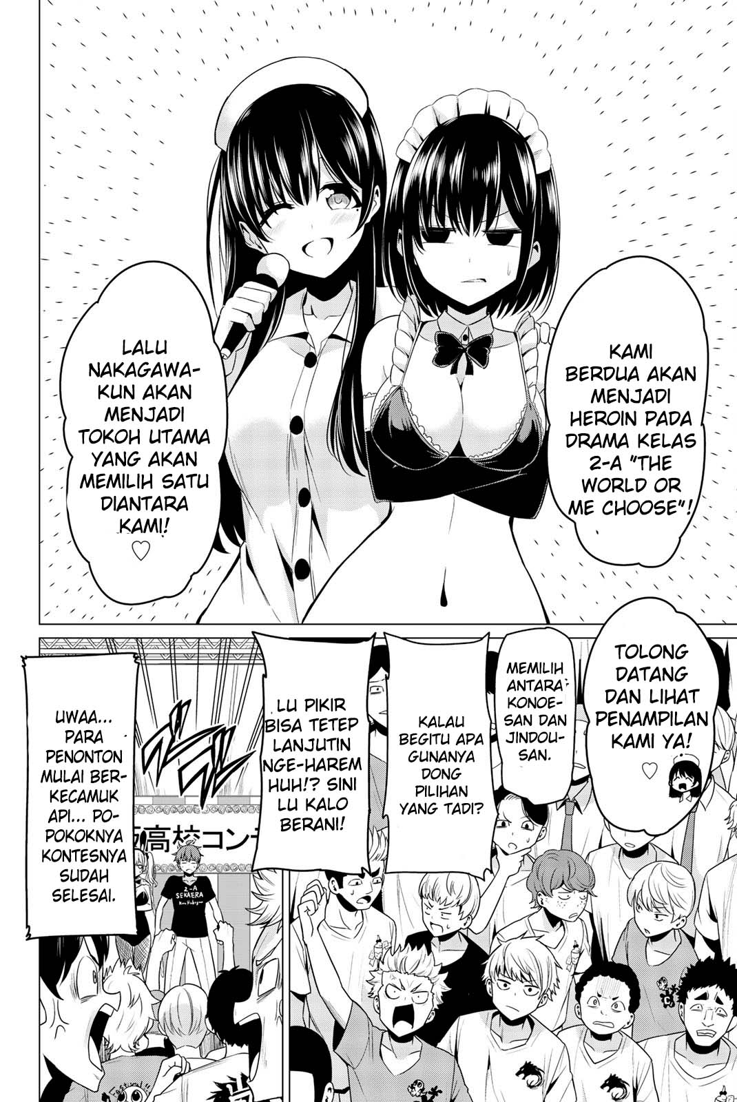 Sekai ka Kanojo ka Erabenai Chapter 27 - halaman 14