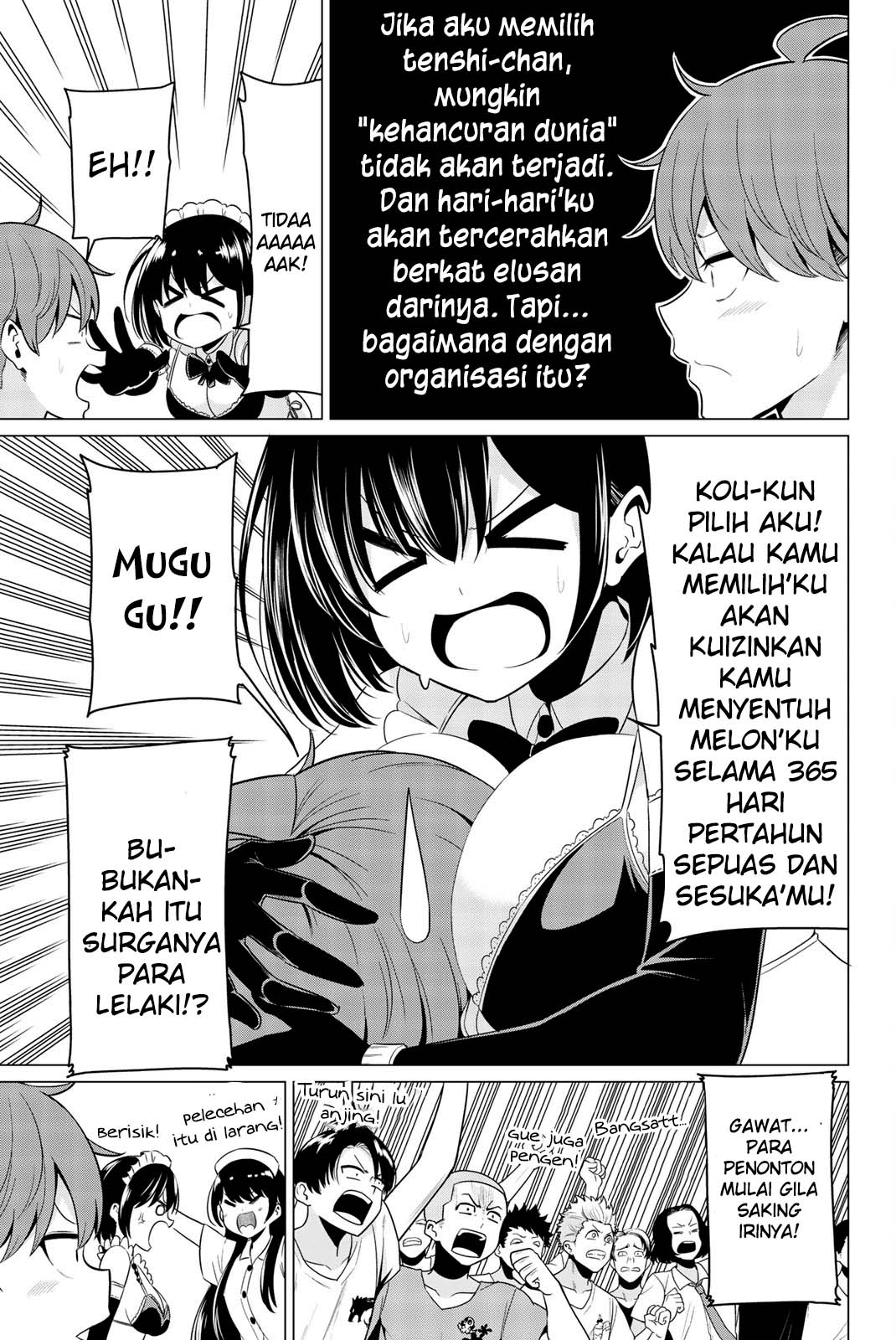 Sekai ka Kanojo ka Erabenai Chapter 27 - halaman 5
