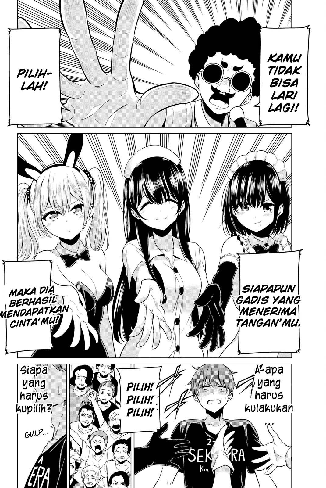 Sekai ka Kanojo ka Erabenai Chapter 27 - halaman 8