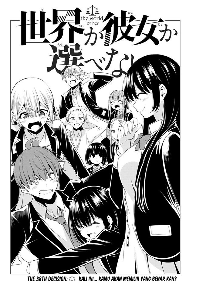 Sekai ka Kanojo ka Erabenai Chapter 38 - halaman 3