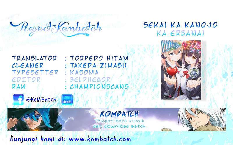 Sekai ka Kanojo ka Erabenai Chapter 4 - halaman 1