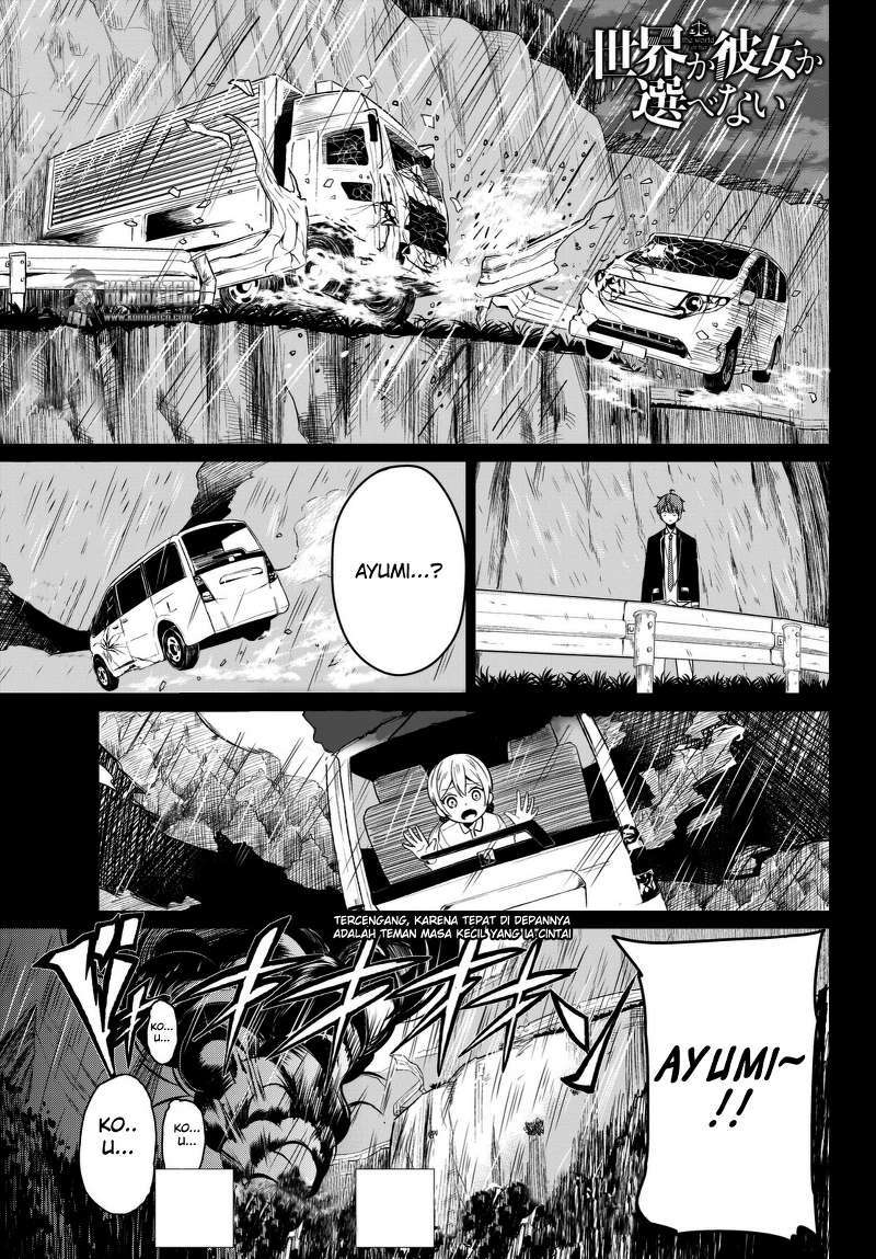 Sekai ka Kanojo ka Erabenai Chapter 4 - halaman 3
