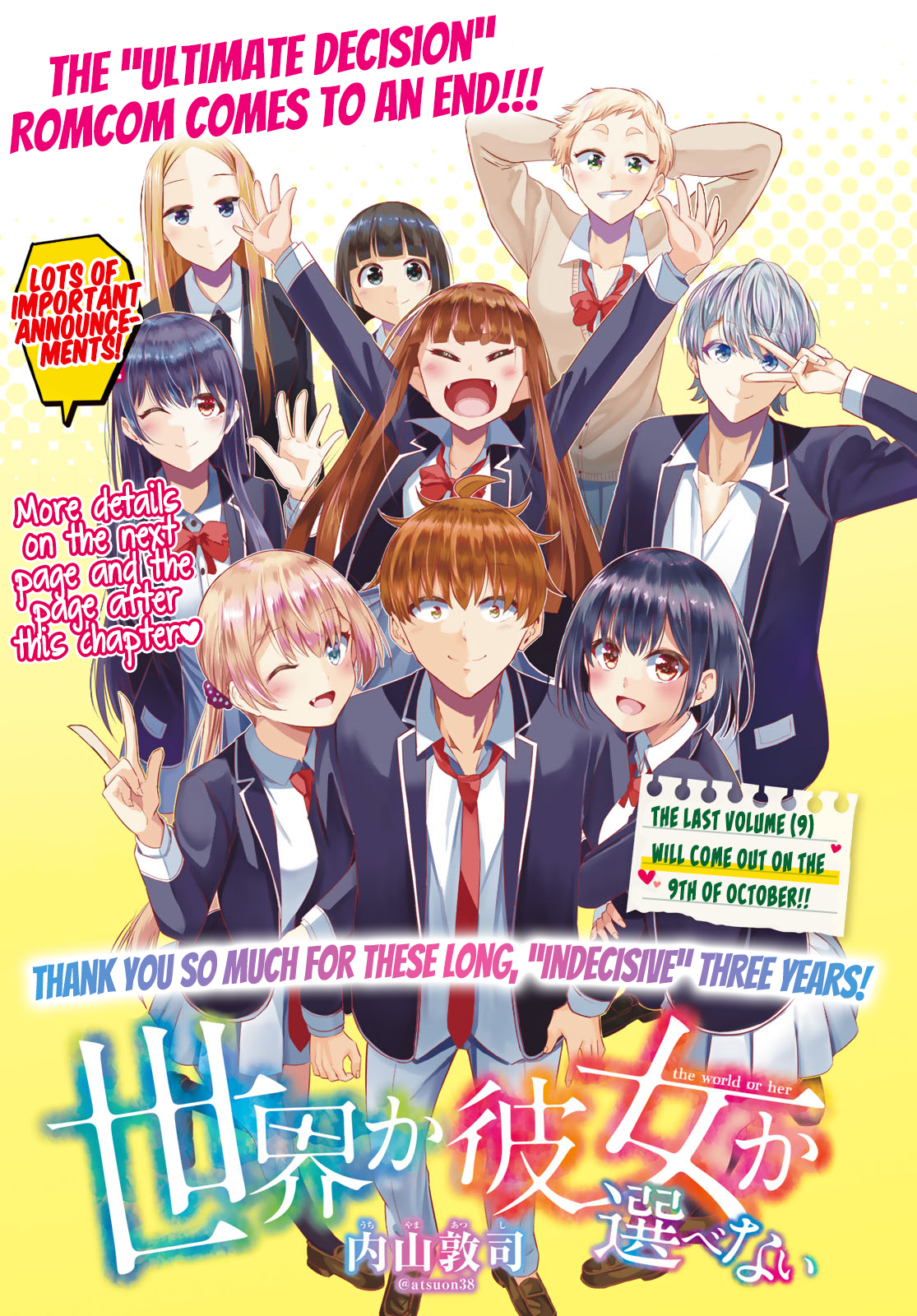 Sekai ka Kanojo ka Erabenai Chapter 40 - halaman 2