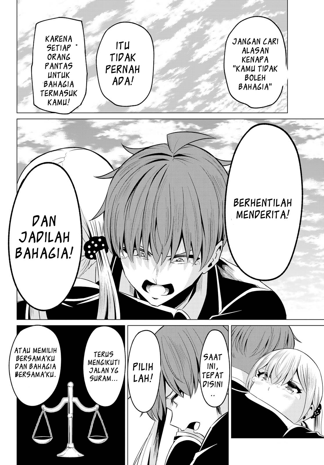 Sekai ka Kanojo ka Erabenai Chapter 40 - halaman 22