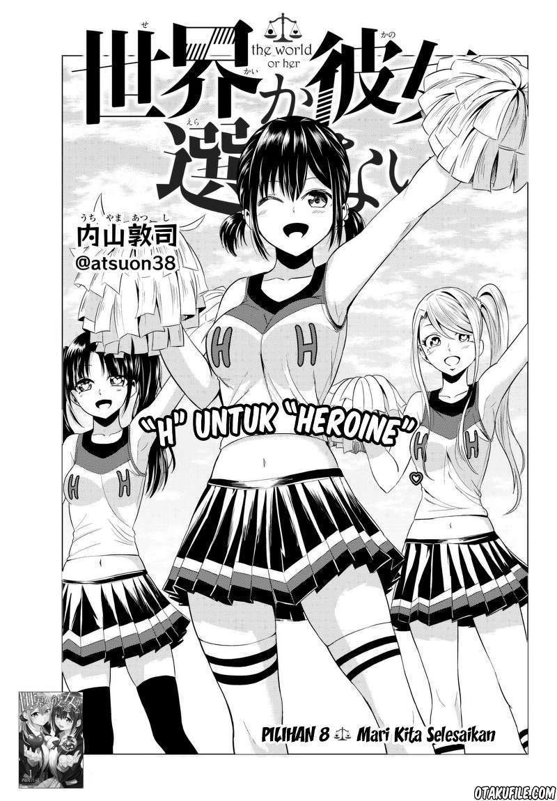 Sekai ka Kanojo ka Erabenai Chapter 8 - halaman 3
