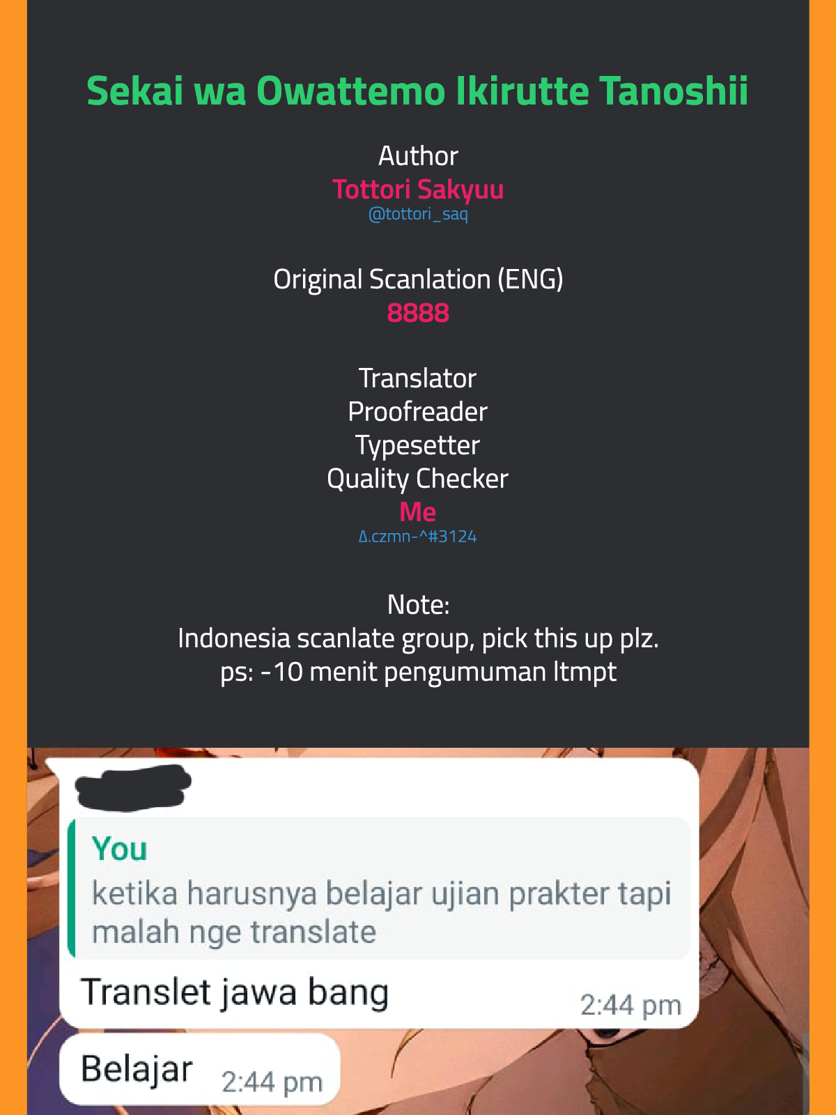 Sekai wa Owattemo Ikiru tte Tanoshii Chapter 1 - halaman 40