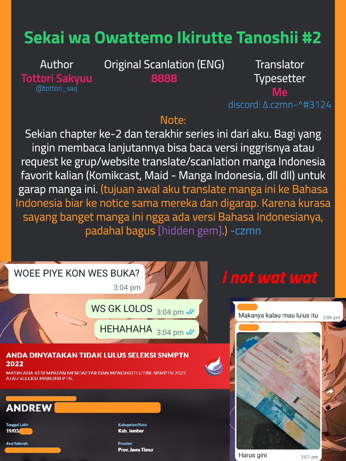 Sekai wa Owattemo Ikiru tte Tanoshii Chapter 2 - halaman 23