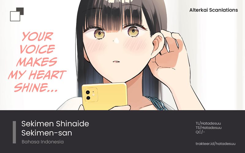 Sekimen Shinaide Sekime-san (Serialization) Chapter 26 - halaman 1