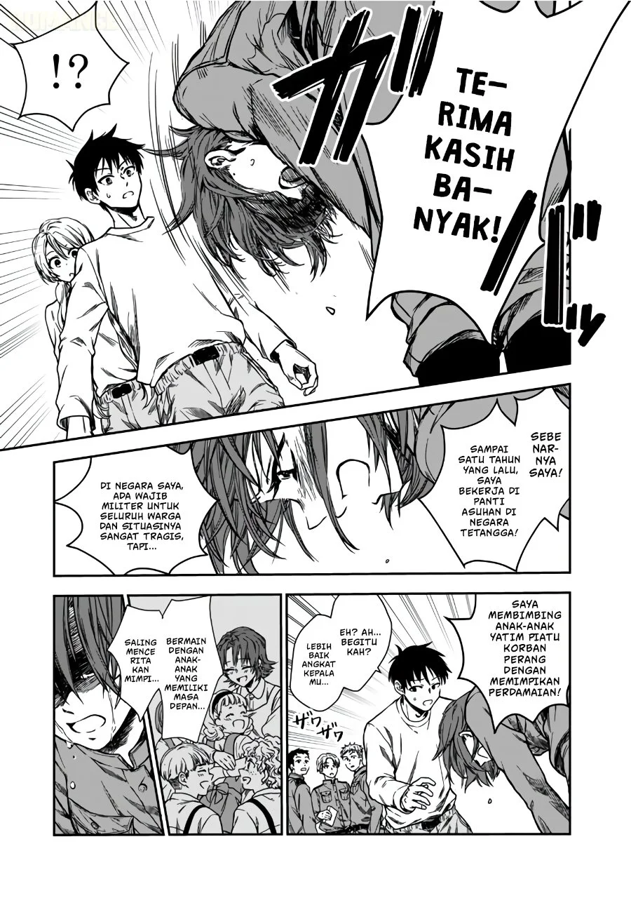 Senchi kara Kaettekita Takashi-kun. Futsuu ni Koukou Seikatsu wo Okuritai Chapter 1 - halaman 13