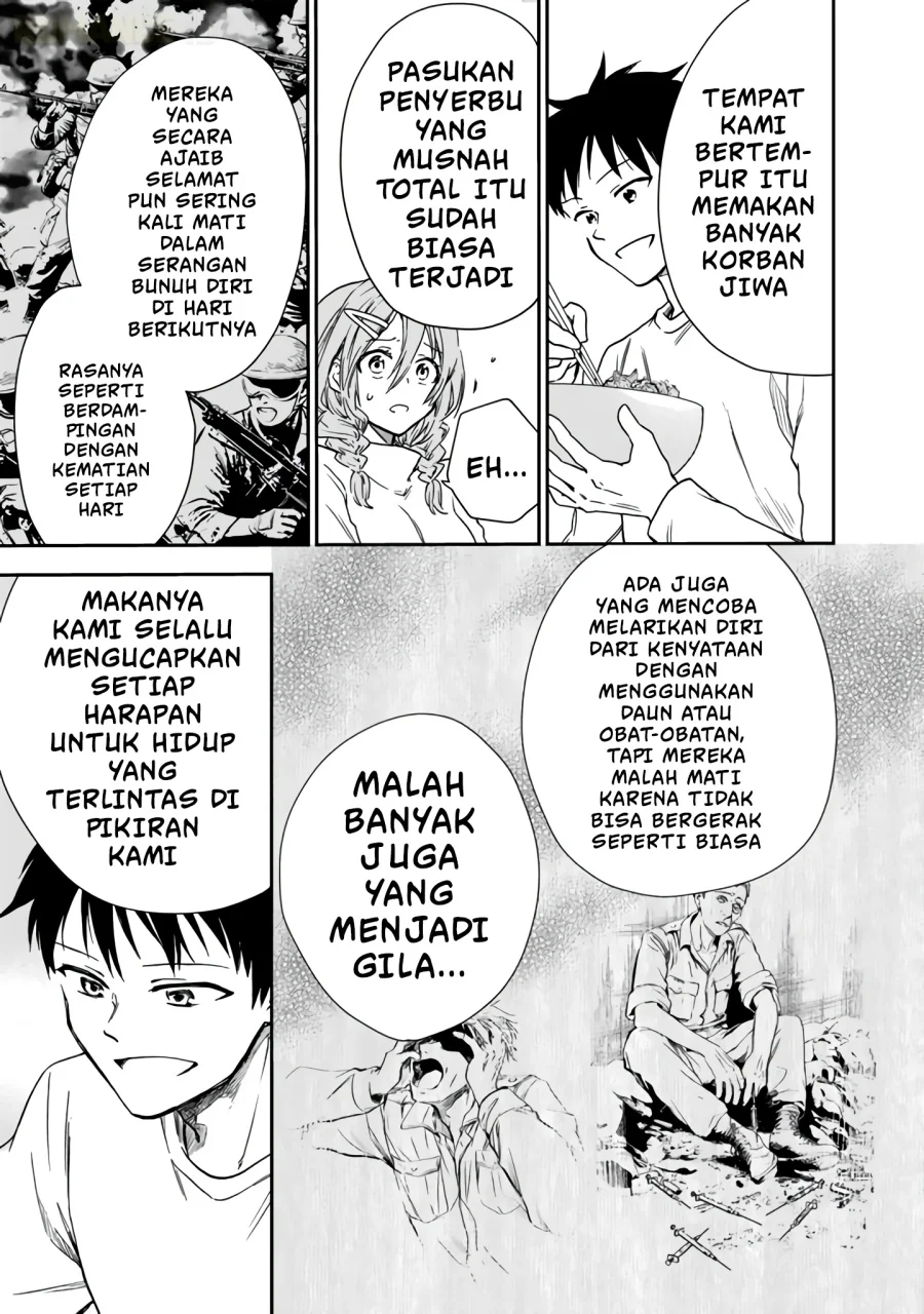 Senchi kara Kaettekita Takashi-kun. Futsuu ni Koukou Seikatsu wo Okuritai Chapter 2 - halaman 14
