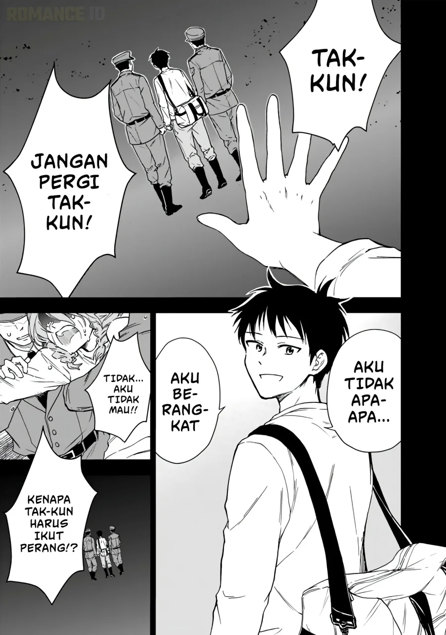 Senchi kara Kaettekita Takashi-kun. Futsuu ni Koukou Seikatsu wo Okuritai Chapter 2 - halaman 2