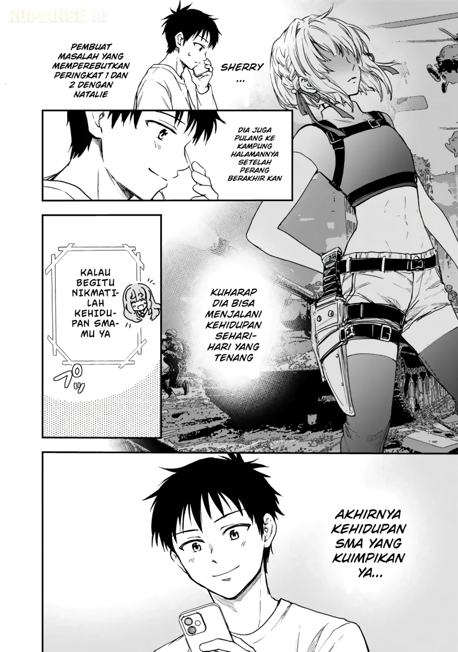 Senchi kara Kaettekita Takashi-kun. Futsuu ni Koukou Seikatsu wo Okuritai Chapter 5 - halaman 33