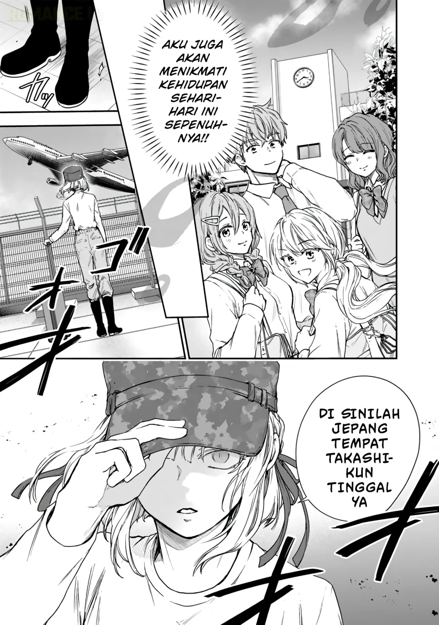 Senchi kara Kaettekita Takashi-kun. Futsuu ni Koukou Seikatsu wo Okuritai Chapter 5 - halaman 34