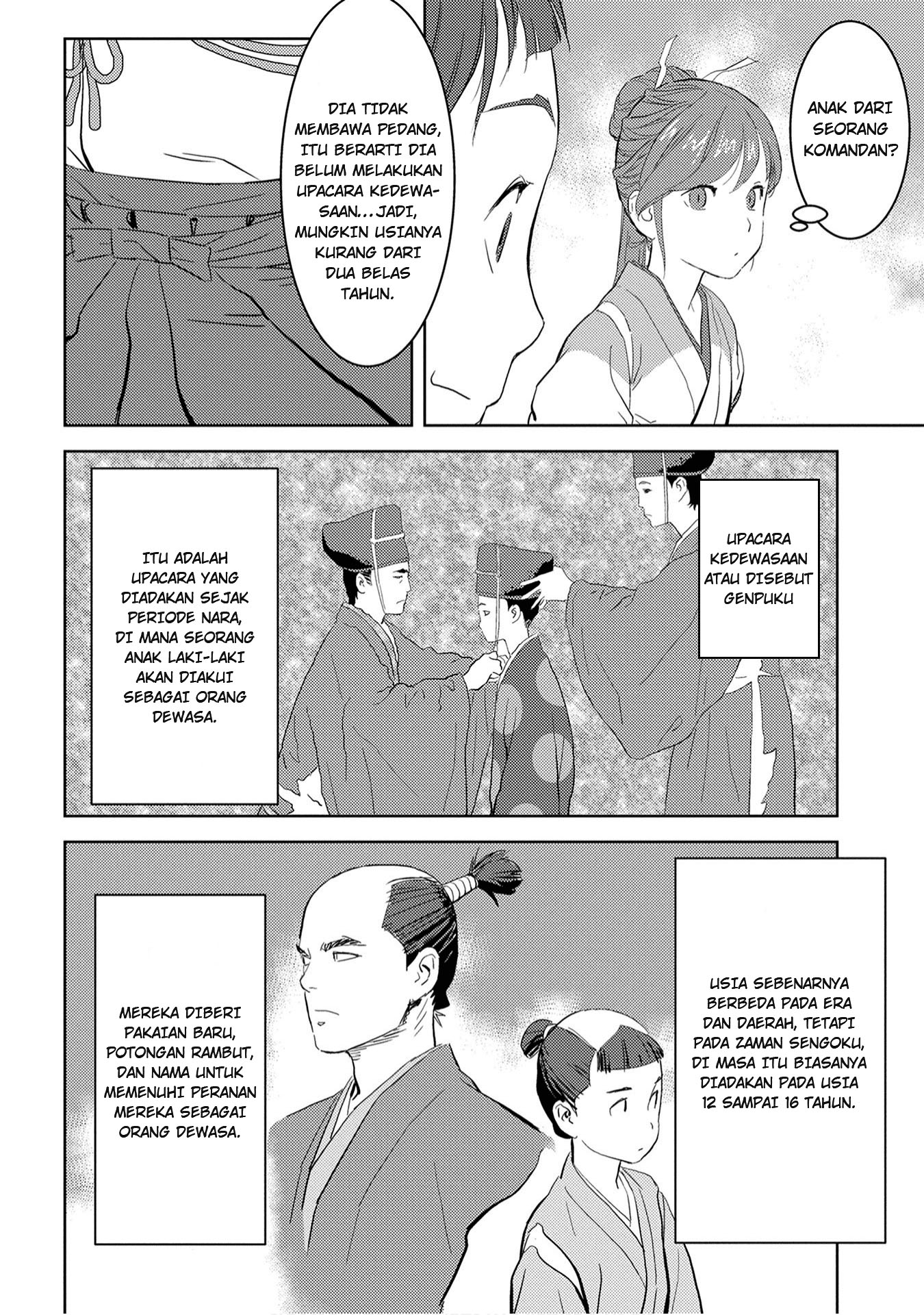 Sengoku Komachi Kuroutan: Noukou Giga Chapter 9 - halaman 28