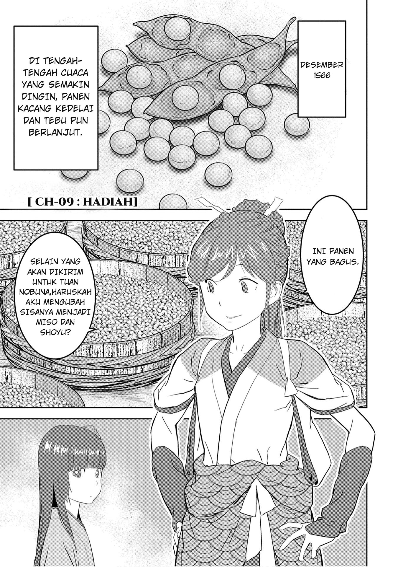 Sengoku Komachi Kuroutan: Noukou Giga Chapter 9 - halaman 3