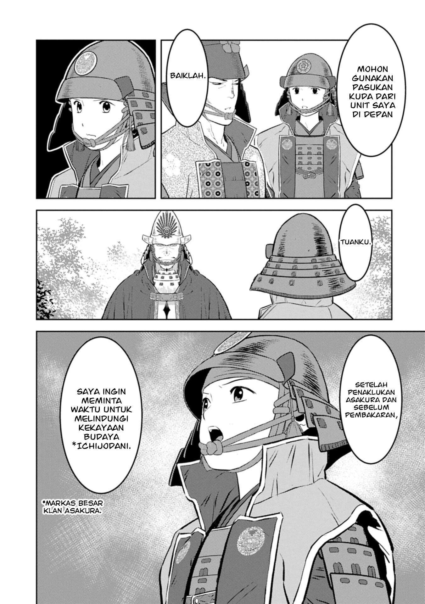 Sengoku Komachi Kuroutan: Noukou Giga Chapter 99 - halaman 3