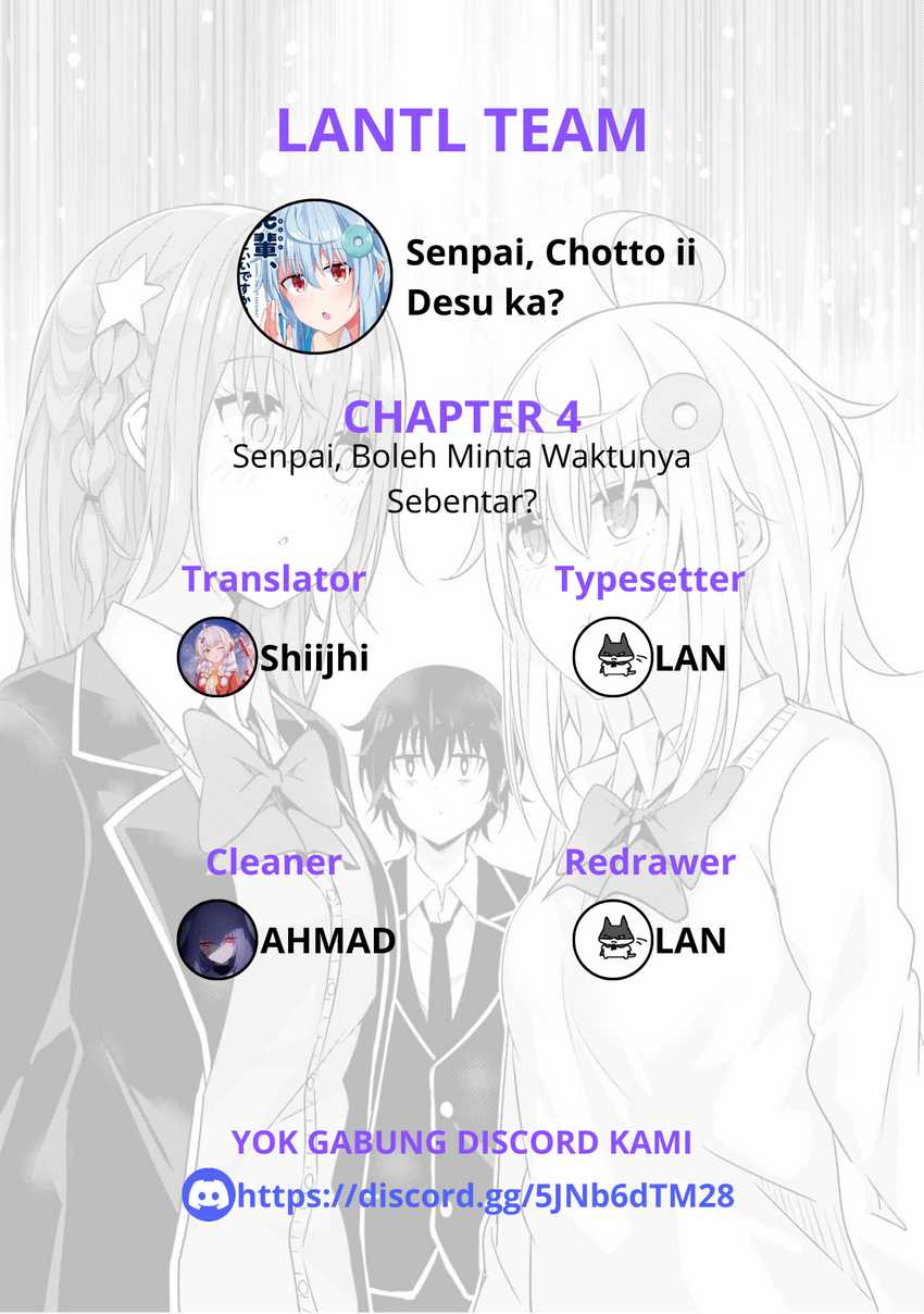 Senpai, Chotto ii Desu ka? Chapter 4 - halaman 1