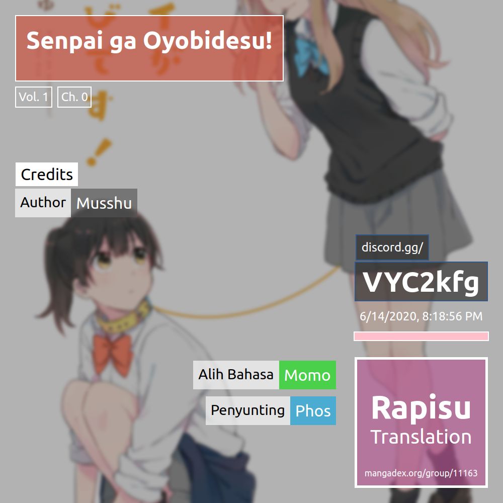 Senpai ga Oyobi desu! Chapter 0 - halaman 1