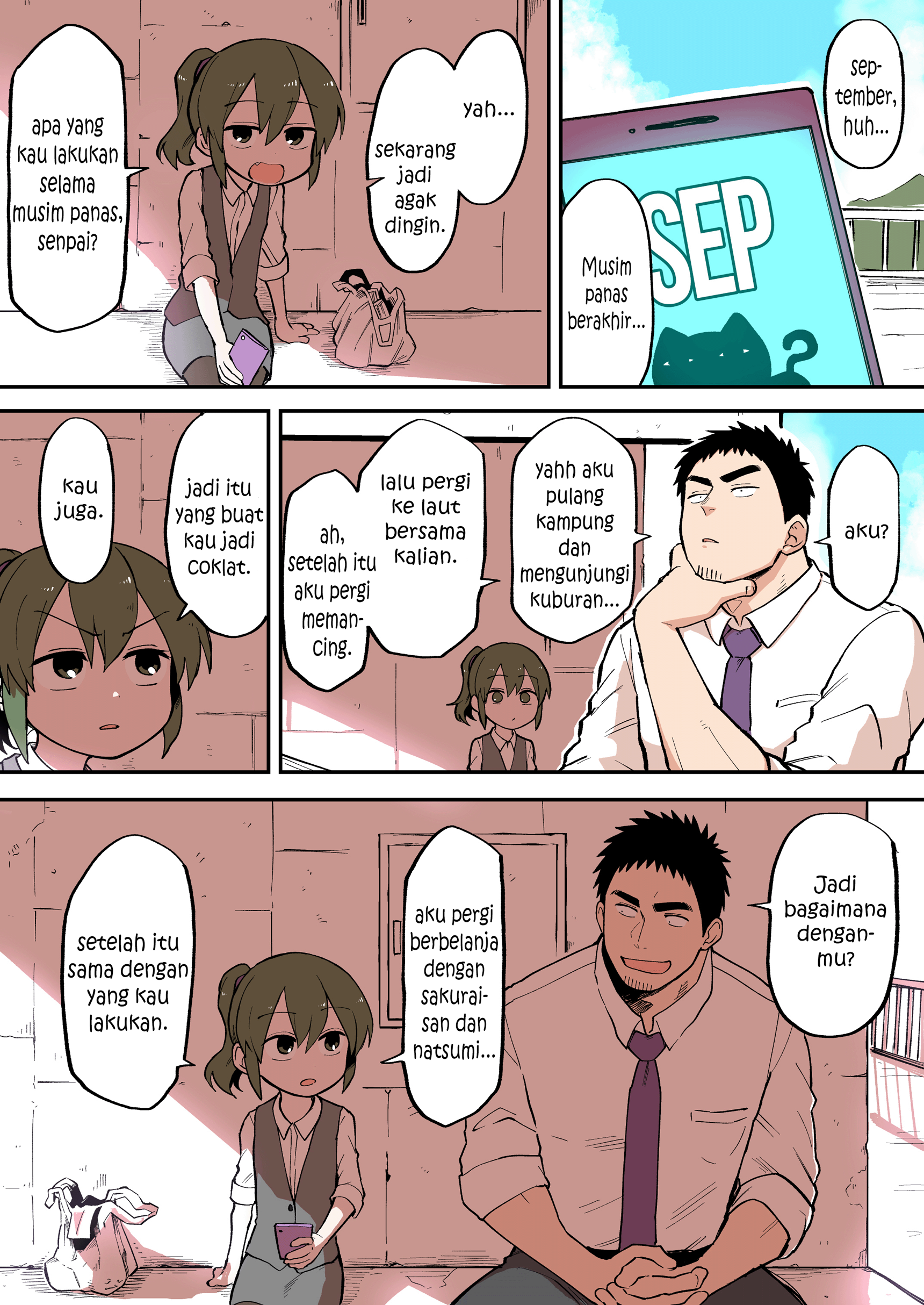 Senpai ga Uzai Kouhai no Hanashi Chapter 44 - halaman 1