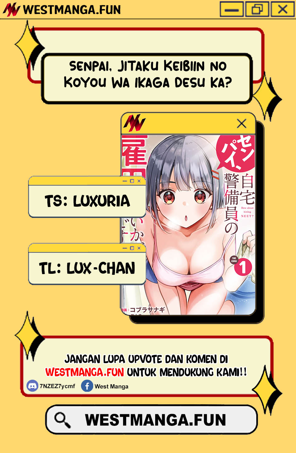 Senpai, Jitaku Keibiin no Koyou wa Ikaga desu ka? Chapter 1 - halaman 2