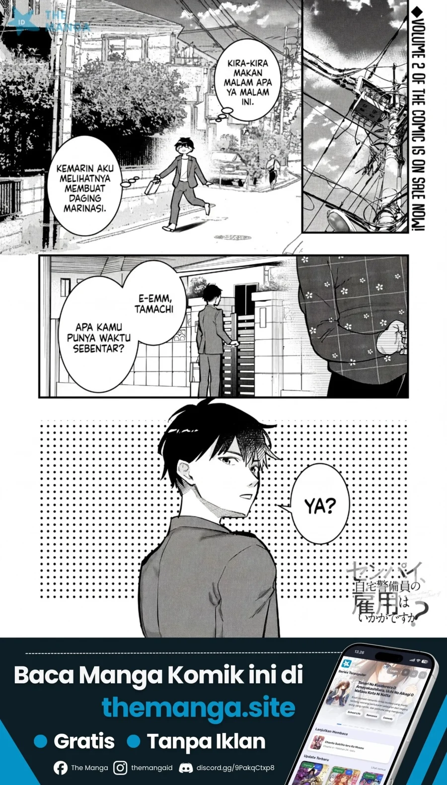 Senpai, Jitaku Keibiin no Koyou wa Ikaga desu ka? Chapter 13 - halaman 2