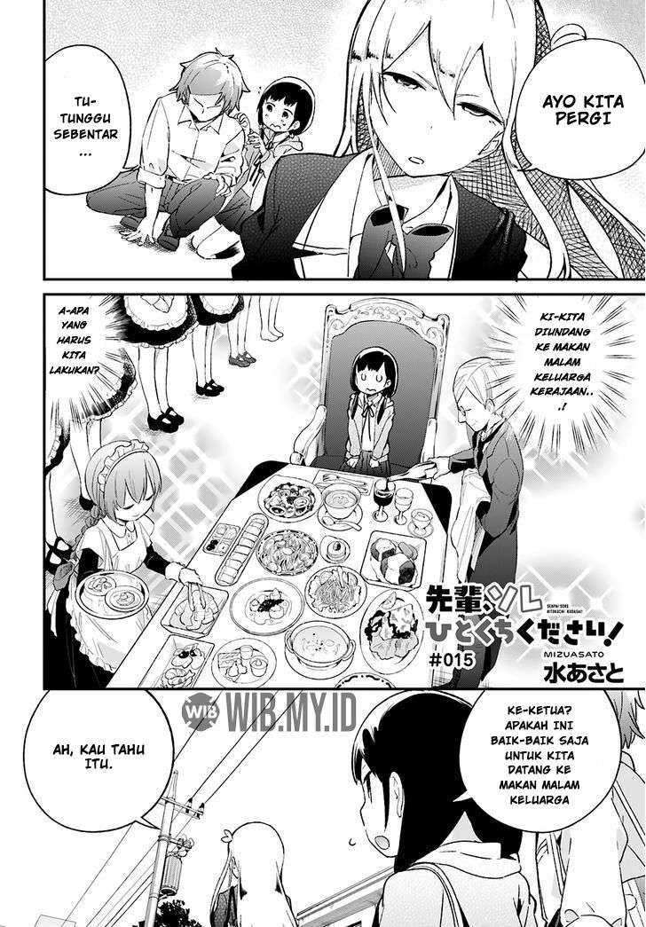 Senpai, Sore Hitokuchi Kudasai! Chapter 15 - halaman 3