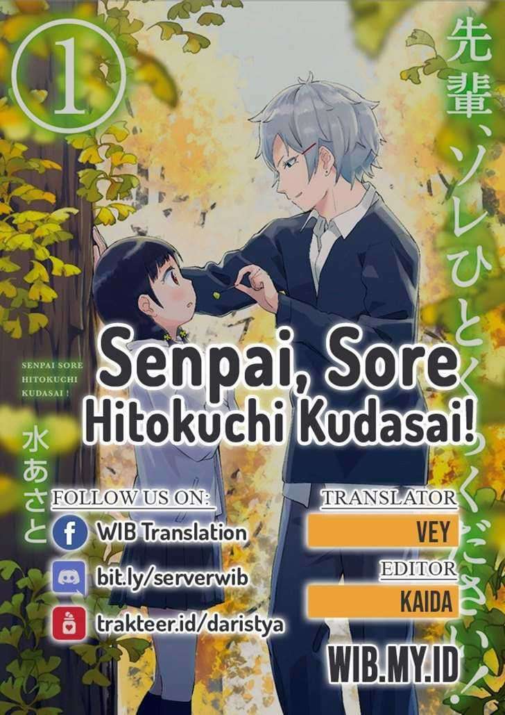 Senpai, Sore Hitokuchi Kudasai! Chapter 28 - halaman 1