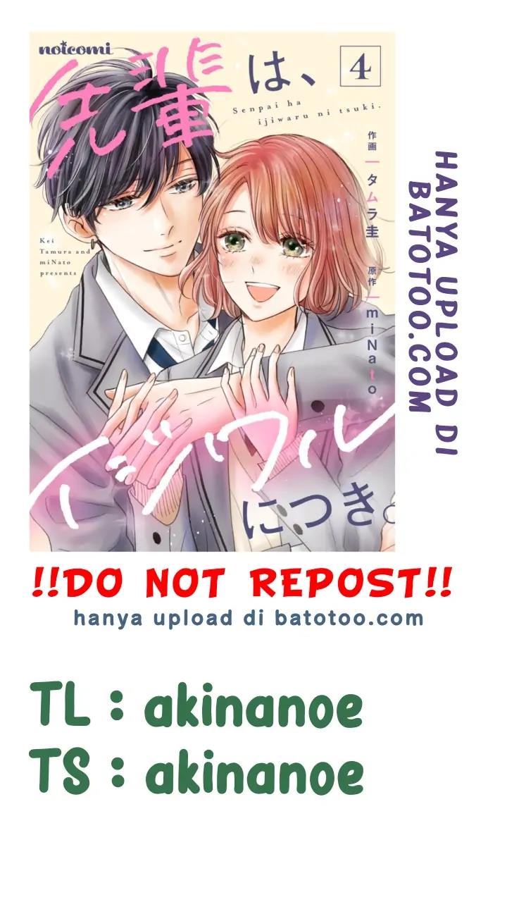 Senpai wa, Ijiwaru ni Tsuki. Chapter 18 - halaman 1